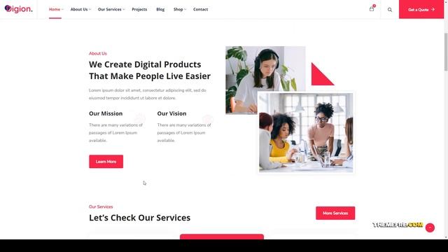 Digion - Online Digital Marketing WordPress Theme search engine optimization corporate Build Websit смотреть онлайн