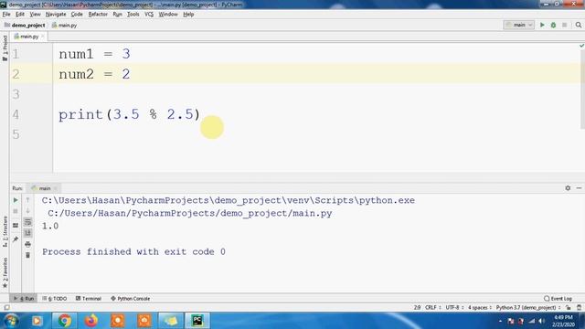 Python | Arithmetic Operations | Modulus | Modulo Operator | How to find remainder after division? смотреть онлайн