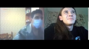 Чат-рулетка, парень с длинными волосами