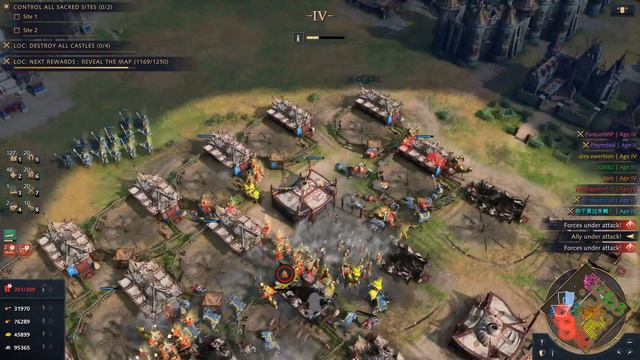 Age Of Empires 4 - 4v4 CBA MASSIVE GRINDING BATTLE | Multiplayer Gameplay