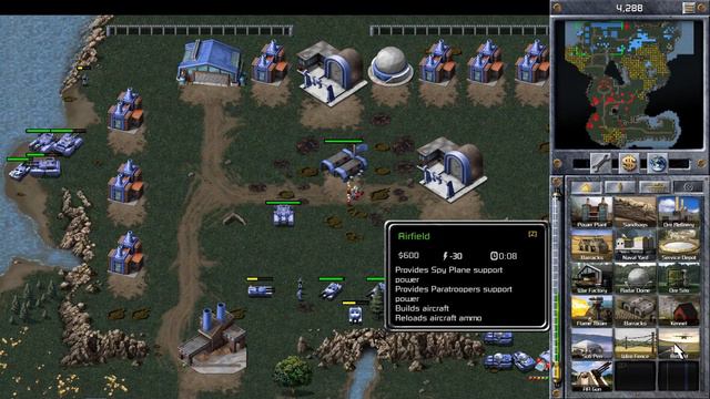 C & C│Red Alert 1│Remastered│Allied Mission 5C│Tanya's Tale (South) W/ Mods смотреть онлайн