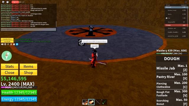 (Blox Fruit) Best Combo dough awk+dragon talon+cdk+soul guitar смотреть онлайн