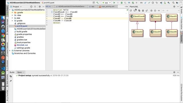 Java Programming with Android Studio 3.4 - 04 PlantUML & Data Binding 1st Step смотреть онлайн
