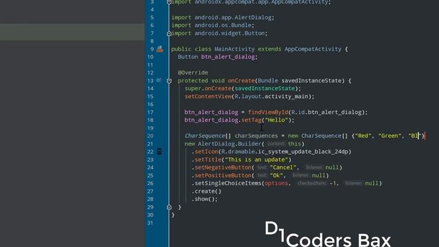 create a AlertDialog for android смотреть онлайн