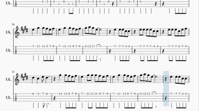 Ukulele Tab: How to play Five Nights at Freddy's 1 Song by The Living Tombstone смотреть онлайн