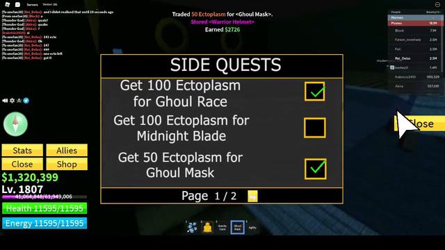 Getting the GHOUL RACE V3 in Blox Fruits смотреть онлайн
