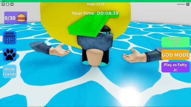 ОН ЩАС НАС СЪЕСТ! БЕЗУМНЫЙ ПОБЕГ ОТ ТОЛСТОГО ПАРНЯ В ROBLOX смотреть онлайн