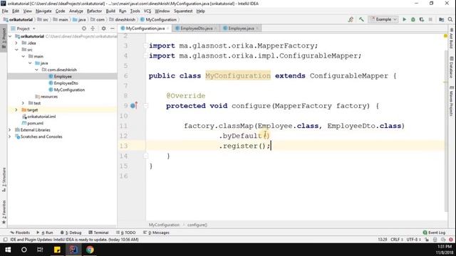 #1 Orika Mapper Tutorial - Simple Orika Mapping