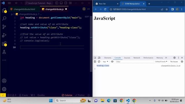 JavaScript DOM Tutorial: Change Attribute (Hindi/Urdu) | #TheTechzeen #dommanipulation #javascript смотреть онлайн