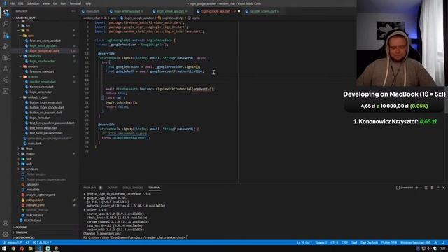 Flutter Chat App LIVE #4 - Authentication in Firebase смотреть онлайн