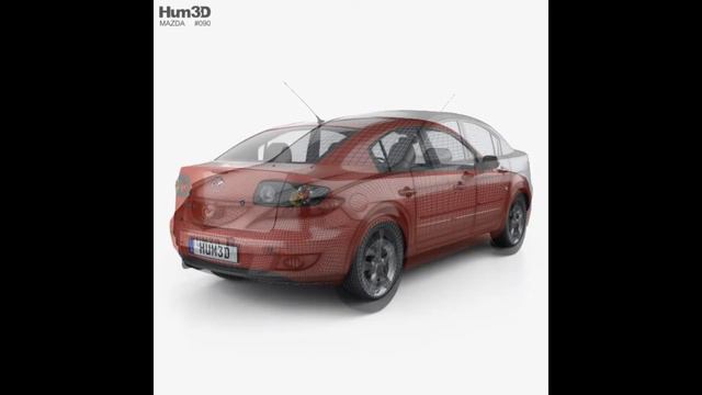 3D Model Mazda 3 sedan 2003 3DExport.com смотреть онлайн