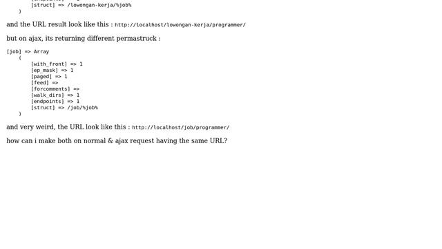 Wordpress: Different Permastruck Between Ajax Request & Normal Request смотреть онлайн