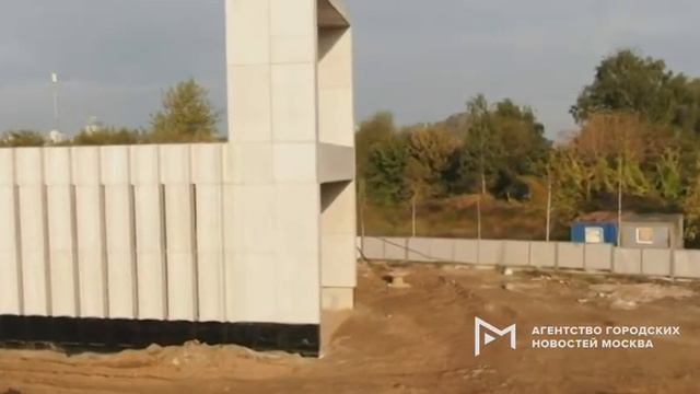 Строительство станции «Терехово» БКЛ метро – с высоты птичьего полета. смотреть онлайн