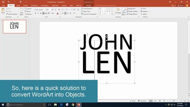 How To Convert Text To Shapes In Microsoft PowerPoint Tutorial | IMPORTANT FOR ANIMATION