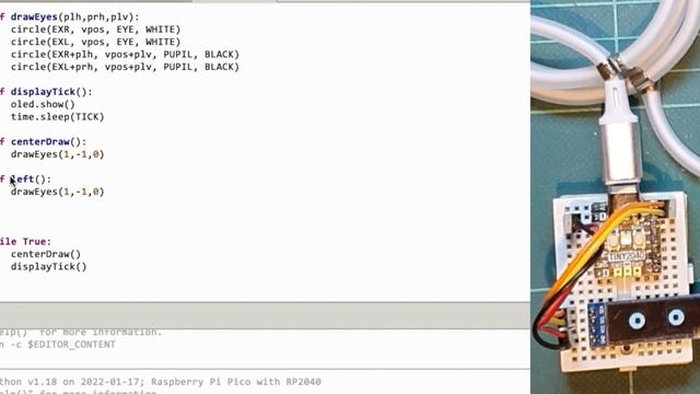 Cheap Animated Eye effect using PiPico and OLED with Micropython смотреть онлайн