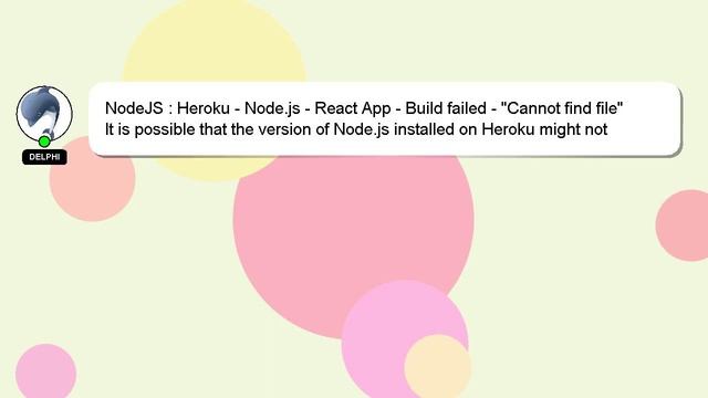 NodeJS : Heroku - Node.js - React App - Build failed - "Cannot find file" смотреть онлайн