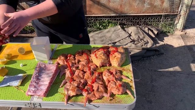 Мясо в тандыре.Свиные рёбрышки.Курица.Перепёлки. смотреть онлайн