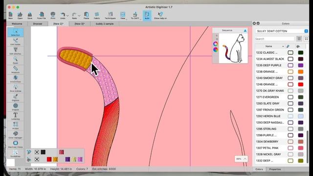 Artistic Digitizer: Different Ways to Fill Shapes and Graphics смотреть онлайн