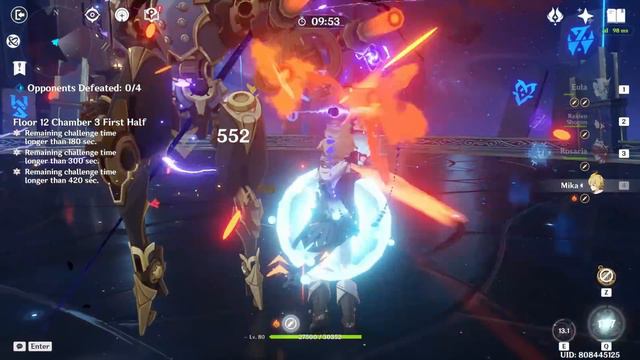 C1 Eula Raiden and C0 Yoimiya Double Geo - Genshin Impact Abyss 4.4 - Floor 12 9 Stars смотреть онлайн