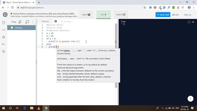 Python Boolean Values & Comparison Operators смотреть онлайн