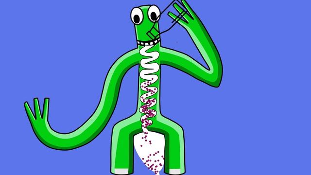 Marble race in the stomach of ROBLOX GREEN . Cleanses the intestines. смотреть онлайн