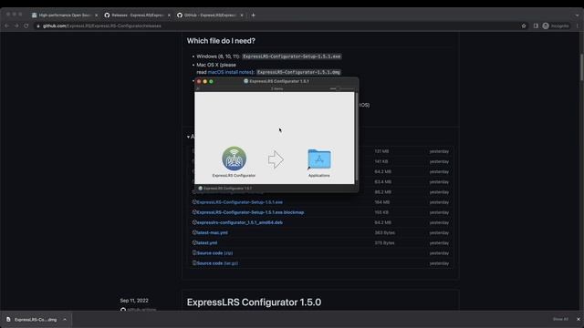 How To Install ExpressLRS Configurator On A Mac