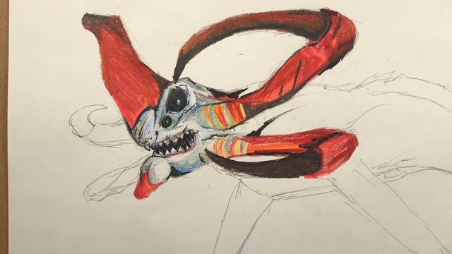 Subnautica - Drawing The REAPER LEVIATHAN