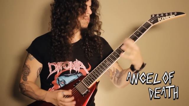SLAYER Reign in blood MEDLEY !!! A tribute to Jeff Hanneman GUITAR COVER смотреть онлайн