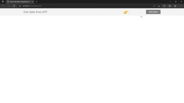 How to Fetch User Data using Fetch API in React JS or HTML, CSS & JS смотреть онлайн