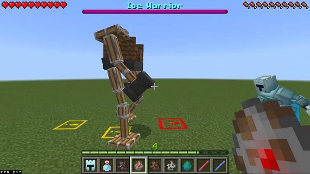 ICE WARRIOR vs Mowzie's Mobs and Rexy's Expansion mobs / Minecraft Mob Battle смотреть онлайн