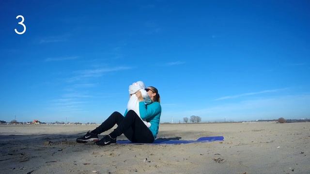 Качаем пресс с ребенком смотреть онлайн