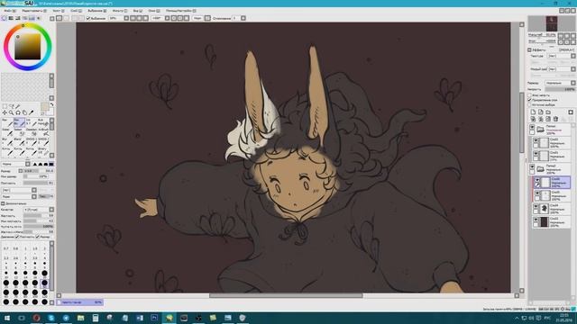 Magic flowers {speedpaint} Photoshop CS6 + SAI смотреть онлайн