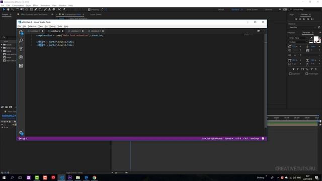 Intro и Outro с помощью выражений (expressions) и маркеров в After Effects смотреть онлайн
