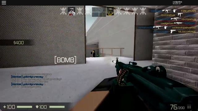 COUNTER-BLOX: ROBLOX OFFENSIVE M249 KILL MONTAGE #1 смотреть онлайн