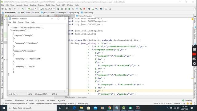 JSON Parsing in Android смотреть онлайн