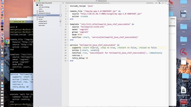 Chef tutorial - deploy a Java application (2018-01-25) смотреть онлайн