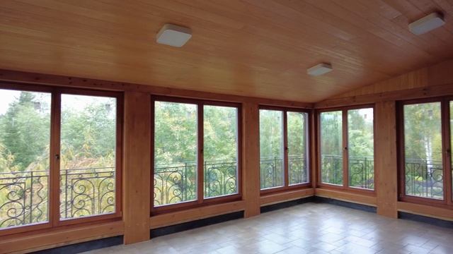 Новая теплая веранда на 2-м этаже каменного дома смотреть онлайн