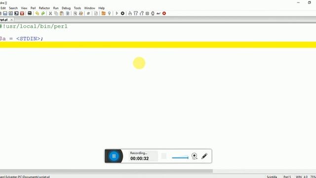 Taking Scalar input in Perl смотреть онлайн
