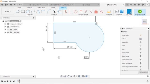 Fusion 360 sketch to origin- (Why Sketch Still Moves) смотреть онлайн