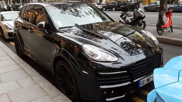 Porsche Cayenne Techart Magnum 2013 Gold Edition in PAris France смотреть онлайн