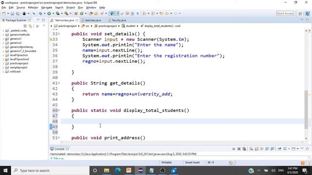 Java Programming - Static Keyword - Static Variables, Static Method and Static Block - CSE1007 смотреть онлайн