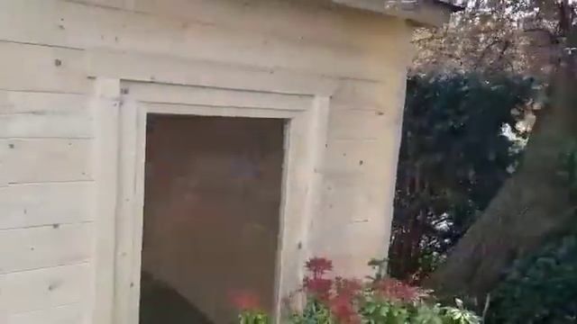 Миниатюрный домик из профилированного бруса. Тип - угловой. смотреть онлайн