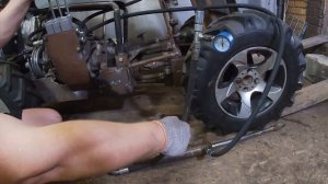 ПОМОГАТОР гидравлика серия№8 самодельный минитрактор своими руками.