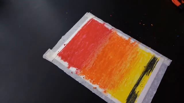 Пейзаж пастелью за 10 минут // Landscape With Oil Pastel In 10 Minutes - Step By Step //мелками