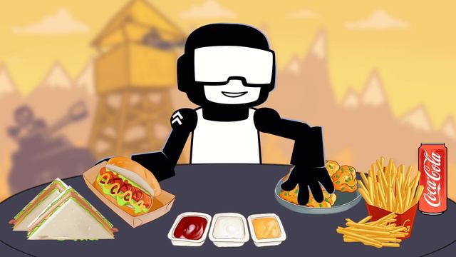 FRIDAY NIGHT FUNKIN' Tankman Vs Fast Food Mukbang - FNF ANIMATION MUKBANG