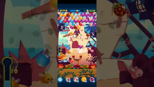 Angry Birds Pop Bubble Shooter-Level 642 3 STARS NO BOOSTERS #angrybirdspopbubbleshooter смотреть онлайн