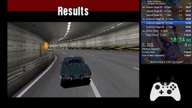 Gran Turismo 1 Arcade Emulator Speedrun(1:16:09, Current Personal Best) смотреть онлайн