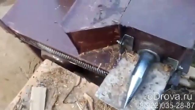 Самодельный дровокол и измельчитель веток | Описание конструкции смотреть онлайн