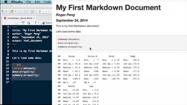 R Markdown with RStudio
