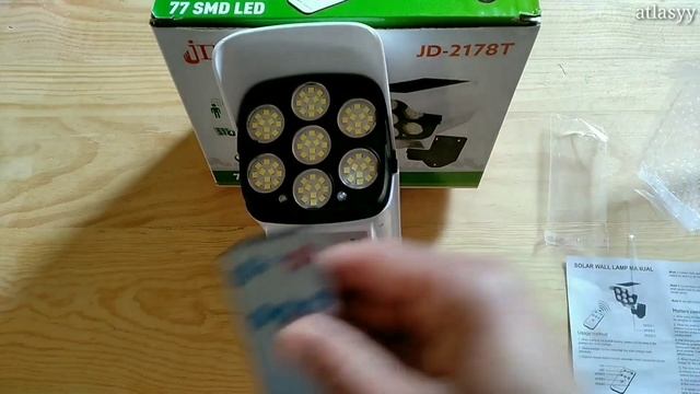 Solar sensor light JD-2178T . street light solar wall lamp смотреть онлайн